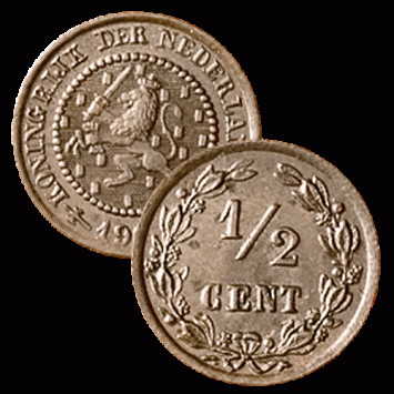 1/2 Cent 1900